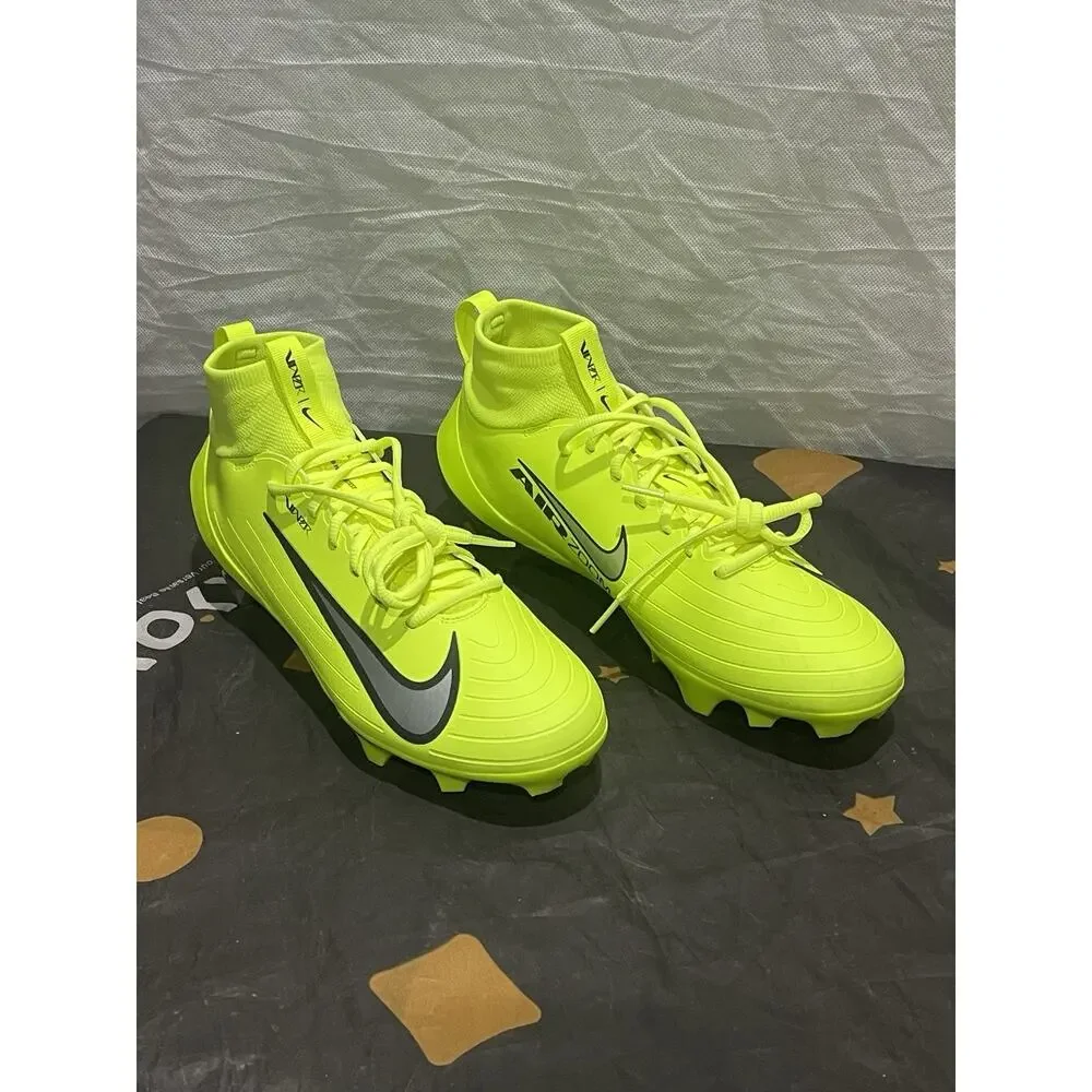 New Men’s 10 Nike Vapor Pro 1 Football Cleats Volt IQ5163-700 PROMO